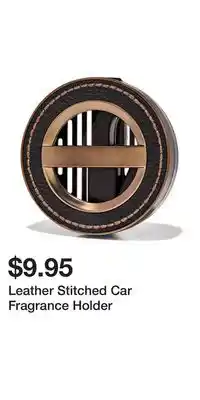 Bath & Body Works Leather Stitched Car Fragrance Holder offer