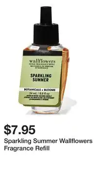Bath & Body Works Sparkling Summer Wallflowers Fragrance Refill offer
