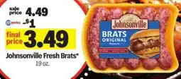 Meijer Johnsonville Fresh Brats offer