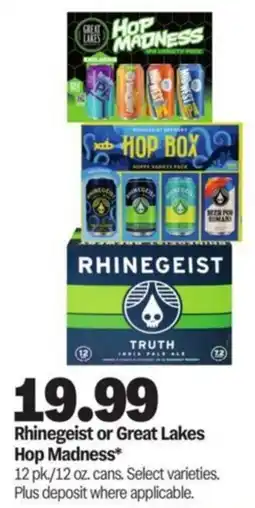 Meijer Rhinegeist or Great Lakes Hop Madness offer