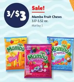 Family Dollar Mamba Fruit Chews offer
