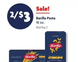 Family Dollar Barilla Pasta offer