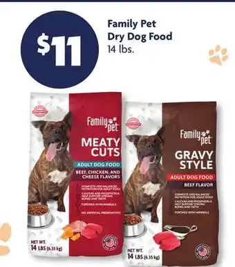 Family Dollar Family Pet Dry Dog Food offer