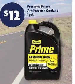Family Dollar Prestone Prime Antifreeze + Coolant offer