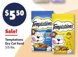 Family Dollar Temptations Dry Cat Food offer