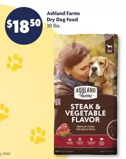 Family Dollar Ashland Farms Dry Dog Food offer