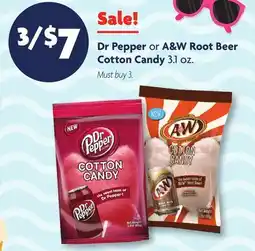 Family Dollar Dr Pepper or A & W Root Beer Cotton Candy offer