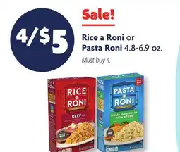 Family Dollar Rice a Roni or Pasta Roni offer
