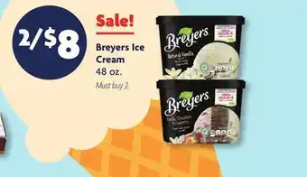 Family Dollar Breyers Ice Cream offer