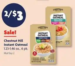 Family Dollar Chestnut Hill Instant Oatmeal offer