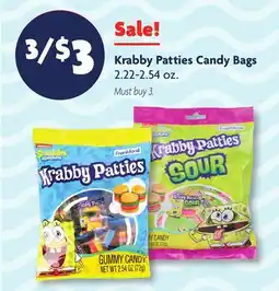 Family Dollar Krabby Patties Candy Bags offer