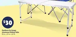 Family Dollar Outdoors by Design Aluminum Folding Table offer