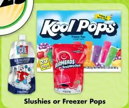 Dollar Tree Slushies or Freezer Pops offer