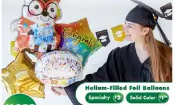 Dollar Tree Helium-Filled Foil Balloons offer