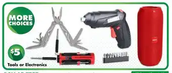 Dollar Tree Tools or Electronics offer