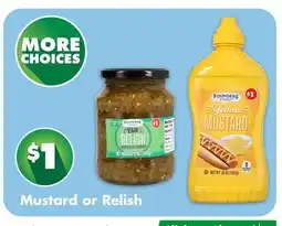 Dollar Tree Mustard or Relish offer