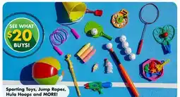 Dollar Tree Sporting Toys, Jump Ropes, Hula Hoops and MORE! offer