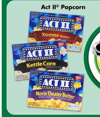 Dollar Tree Act II Popcorn offer