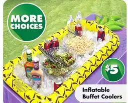 Dollar Tree Inflatable Buffet Coolers offer