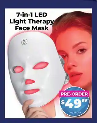 Showcase US 7-in-1 LED Light Therapy Face Mask offer