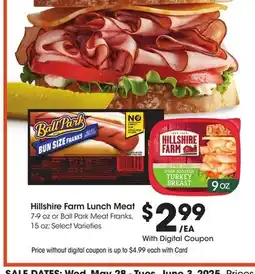 Ralphs Hillshire Farm Lunch Meat offer
