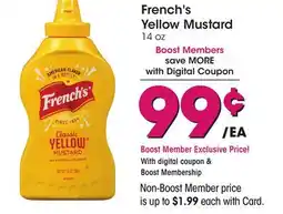 Ralphs french's Yellow Mustard offer