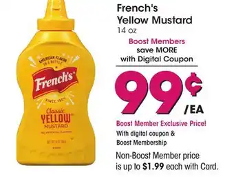 Ralphs french's Yellow Mustard offer
