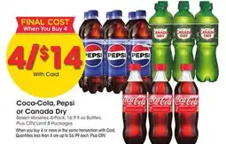 Ralphs Coca-Cola, Pepsi or Canada Dry offer