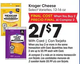 Ralphs Kroger Cheese offer