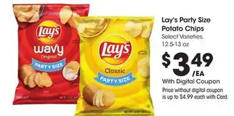 Ralphs Lay's Party Size Potato Chips offer