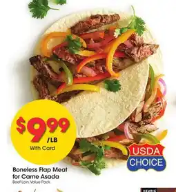 Ralphs Boneless Flap Meat for Carne Asada offer