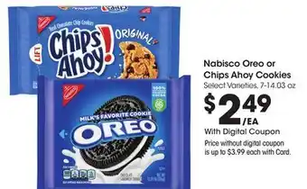 Ralphs Nabisco Oreo or Chips Ahoy Cookies offer