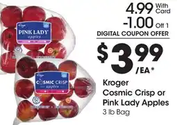 Ralphs Kroger Cosmic Crisp or Pink Lady Apples offer