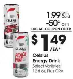 Ralphs Celsius Energy Drink offer