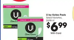 Ralphs U by Kotex Pads offer