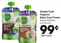 Ralphs Simple Truth Organic Baby Food Puree offer