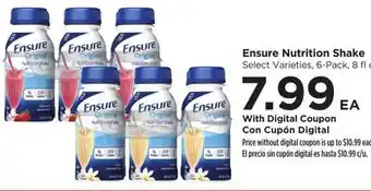 Food 4 Less Ensure Nutrition Shake offer