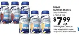 Ralphs Ensure Nutrition Shakes offer