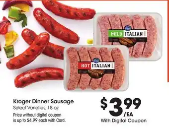 Ralphs Kroger Dinner Sausage offer