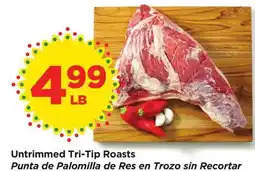 Food 4 Less Untrimmed Tri-Tip Roasts offer