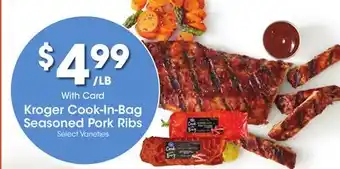 Ralphs Kroger Cook-In-Bag Seasoned Pork Ribs offer