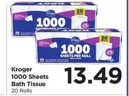 Food 4 Less Kroger 1000 Sheets Bath Tissue offer