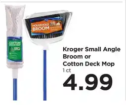 Food 4 Less Kroger Small Angle Broom or Cotton Deck Mop offer