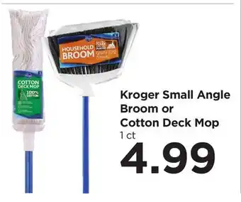 Food 4 Less Kroger Small Angle Broom or Cotton Deck Mop offer