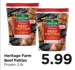 Food 4 Less Heritage Farm Beef Patties offer
