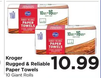 Food 4 Less Kroger Rugged & Reliable Paper Towels offer
