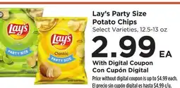 Food 4 Less Lay's Party Size Potato Chips offer