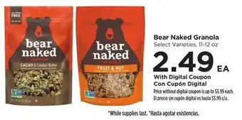 Food 4 Less Bear Naked Granola offer