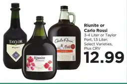 Food 4 Less Riunite or Carlo Rossi offer