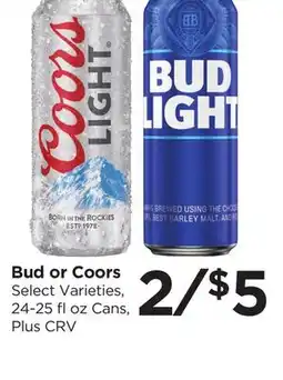 Food 4 Less Bud or Coors offer